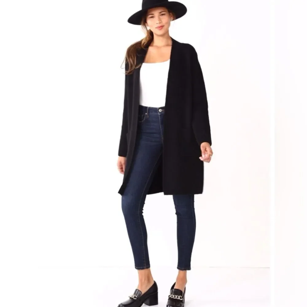 Nine West Jacquard Long Cardigan Size Sm